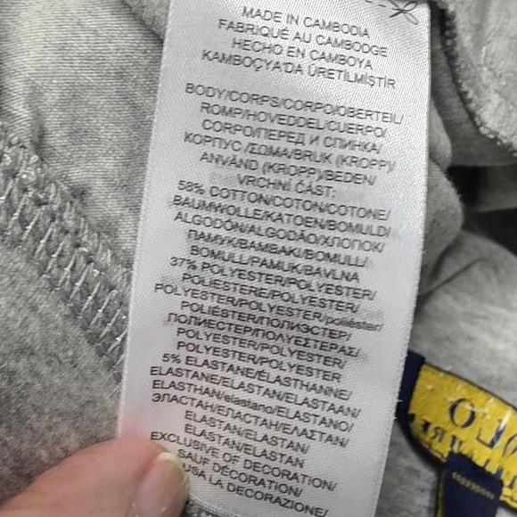 Polo by Ralph Lauren Gray Joggers with Blue And Purple Logo Size XL NWT - Picture 5 of 8